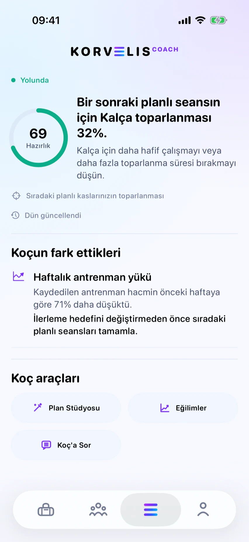 Koç: Tavsiyeden önce kanıt.